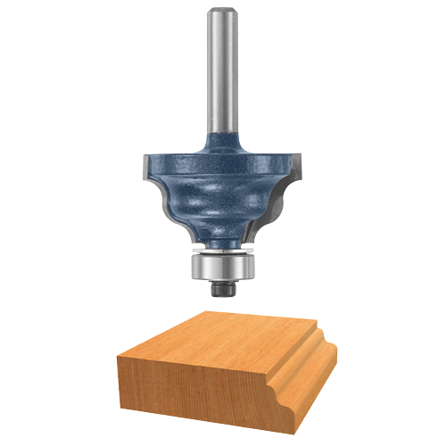 Bosch router bit with wood cut display.