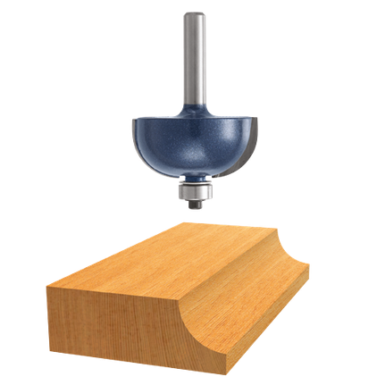 1/2 In. x 5/8 In.  Carbide Tipped Cove Bit