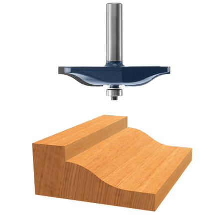 3-3/8 In. x 9/16 In. Carbide Tipped Ogee Raised Panel Bit
