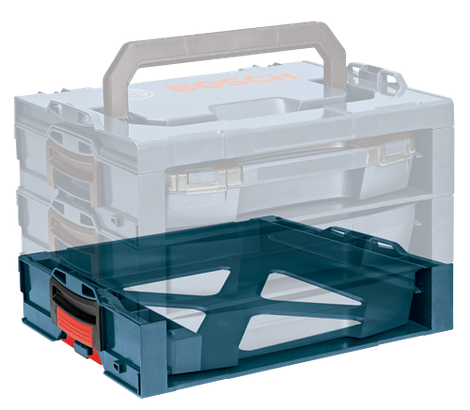 Bosch teal tool box with black and red accents, and transparent overlay of tool boxes.