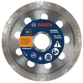 Bosch 4 1/2", 7/8" hoja circular VG4542, con Max RPM 13.300/min.
