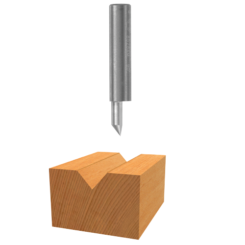 Solid Carbide V-Groove Bit