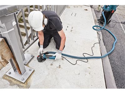 5" Concrete Surfacing Grinder with Dedicated Dust Collection Shroud_sandingconcrete3