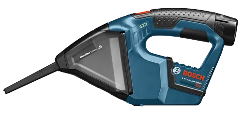 Aspirador Bosch de 12V con tecnología de iones de litio y "Microfilter System".