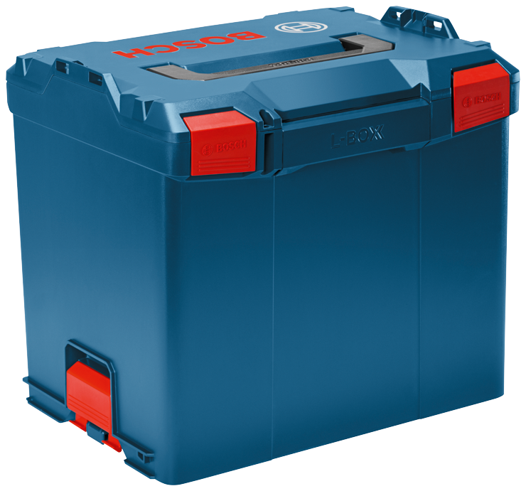 Bosch L-Box, roja y azul.