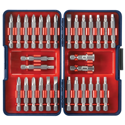 Juego de puntas Bosch, con múltiples puntas para destornillador.