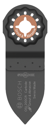 Bosch OSL200CR Hoja multiherramienta de carburo para lechada y abrasivos, Swiss Made.
