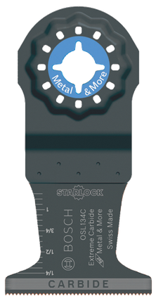 Hoja de corte por inmersión de carburo para herramienta oscilante multiuso Starlock®, 1-3/4"