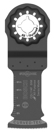 Hoja bimetálica de corte por inmersión para herramienta oscilante multiuso Starlock®, 1-1/4"