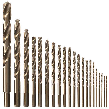 Juego de cobalto para metal, 21 piezas