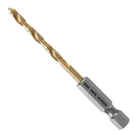 Broca recubierta de nitruro de titanio Impact Tough™, 9/64"
