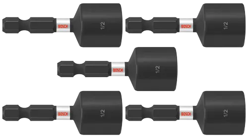 Atornilladores de tuerca Impact Tough™ de 1/2" x 1-7/8" (pack al por mayor), 5 piezas