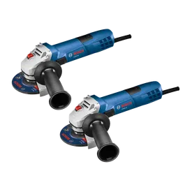 Amoladora angular Bosch GWS8-45 con empuñadura y disco azul.