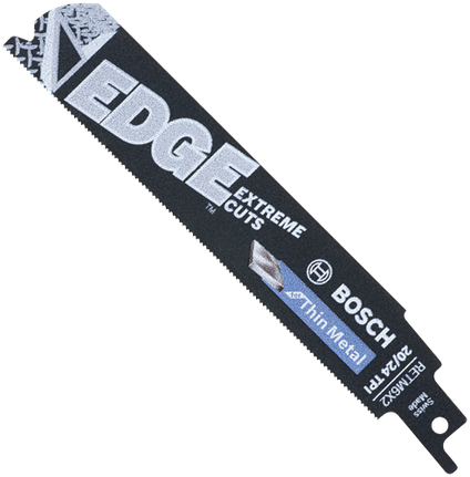Hojas para sierra recíproca Edge para metal delgado, 5 piezas, 6", 20/24 dientes por pulgada