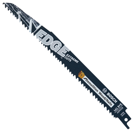 Hojas para sierra recíproca Edge para demolición de madera con clavos (paquete al por mayor), 25 piezas, 9", 5/8 dientes por pulgada
