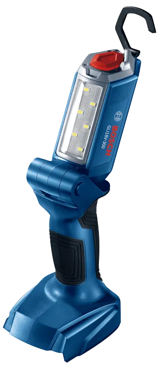 Foco de trabajo LED Bosch con número de modelo GLI 18V-1200 C.