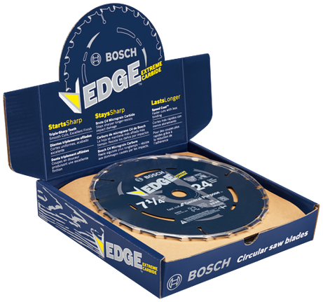 Hojas de sierra circular Edge para enmarcado, 24 dientes, 7-1/4", 10 piezas