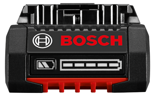 Batería BOSCH, con texto "BOSCH" e indicador de vida útil de la batería.