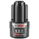 Batería Bosch 12 V MAX 2.0 Ah Li-Ion.