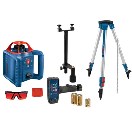 Kit nivel láser Bosch Professional GRL 800-20 HV, detector láser LR30, trípode BT 152 y accesorios, incluyendo gafas rojas, placa de objetivo y pilas alcalinas GP.
