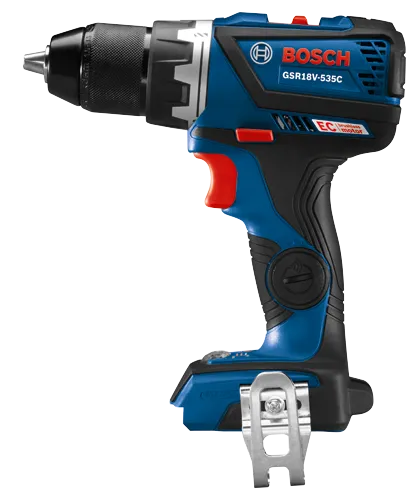 Bosch GSR18V-535C taladro atornillador a batería con 'motor EC sin escobillas'.