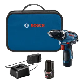 Bosch GSR12V-300 HD taladro, con maletín, cargador y batería de 12 V 2.0 Ah Li-Ion.