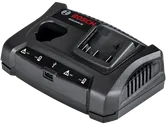 Cargador Bosch GAX1218V-30, con puerto USB.