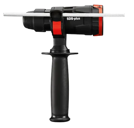 Herramienta eléctrica SDS-plus negra y roja.