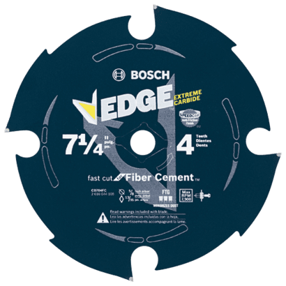 7-1/4 In. 4 Tooth Edge Diamond-Impregnated Carbide-Tipped Saw Blade, CB704FC, Hero