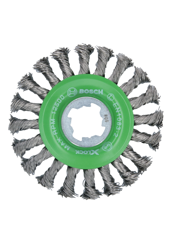 Cepillo de alambre Bosch, con MAX RPM 12500, EN1083-2, X-LOCK.