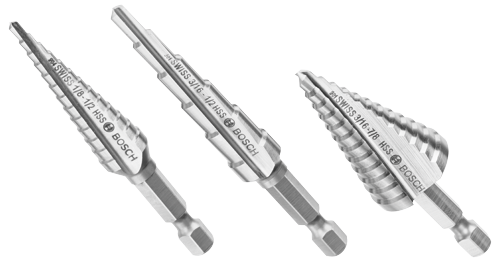 Juego de brocas escalonadas de acero de alta velocidad Impact Tough™ Turbo, 3 piezas