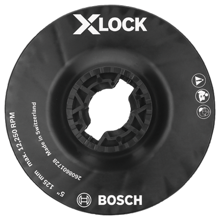 Almohadilla de apoyo X-LOCK de 5" con clip X-LOCK: dureza media