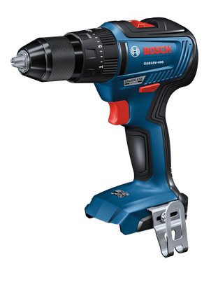 Bosch GSB18V-490 taladro percutor a batería, con motor sin escobillas.