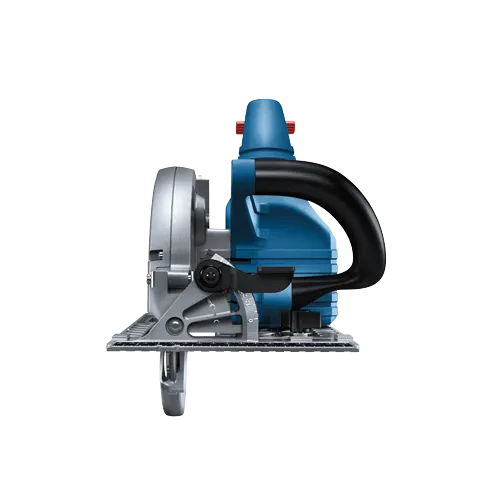 Serrucho circular Bosch, con detalles en azul y negro.