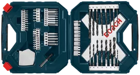 Bosch Juego de 40 piezas de sistema de taladro resistente al impacto DDMS40  con kit combinado de herramientas eléctricas Bosch CLPK22-120 - Juego de
