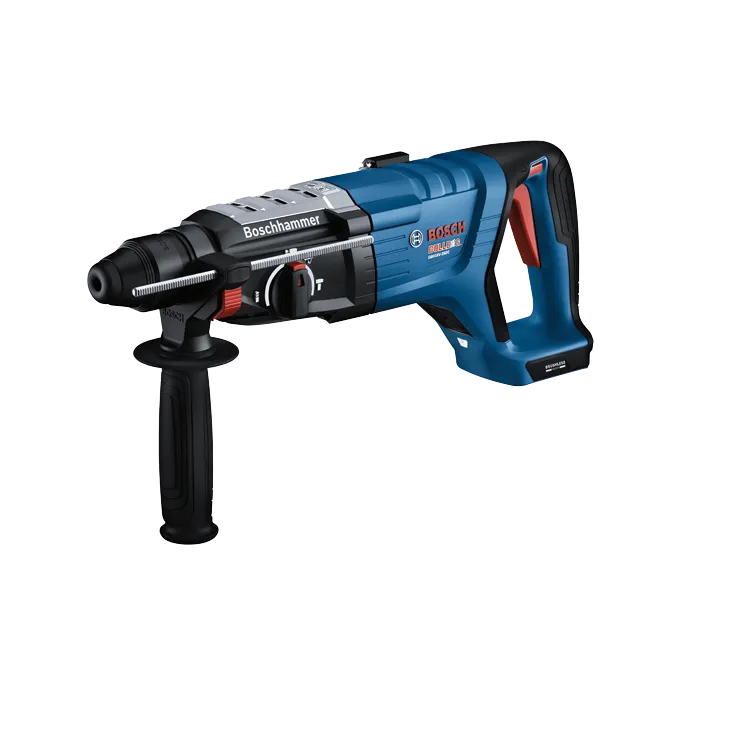 Bosch GBH18V-28DC Boschhammer a batería, con texto visible "Boschhammer" y "BULLDOG".