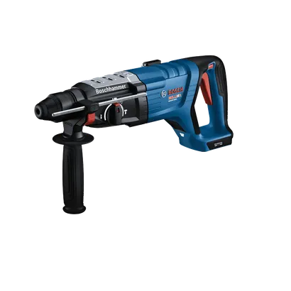 Bosch GBH18V-28DC Boschhammer a batería, con texto visible "Boschhammer" y "BULLDOG".