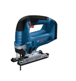 Bosch GST18V-50 sierra de calar a batería con etiqueta "MOTOR SIN ESCOBILLAS".