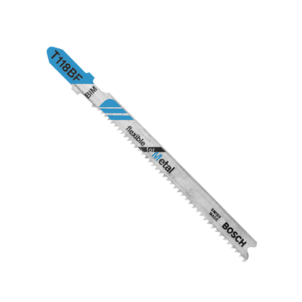 Hojas para sierra caladora con espiga en T, flexible para metal, 11-14 dientes por pulgada, 3-5/8", 100 piezas