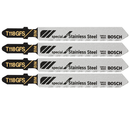 Hojas para sierra caladora con espiga en T, básica para acero inoxidable, 5 piezas, 3-1/4 in, 36 TPI