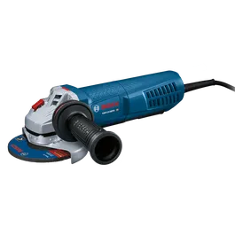 Amoladora angular BOSCH GWS 13-50PD HD, con empuñadura negra y disco de esmerilado azul.