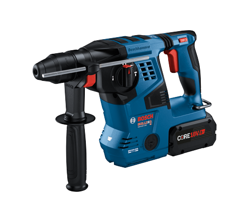 Bosch BULLDOG GBH18V-28C HD martillo perforador con batería CORE18V de 8 Ah.