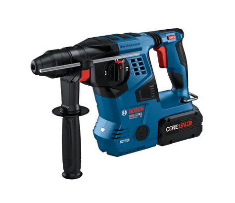 Bosch BULLDOG GBH18V-28C HD martillo perforador con batería CORE18V de 8 Ah.