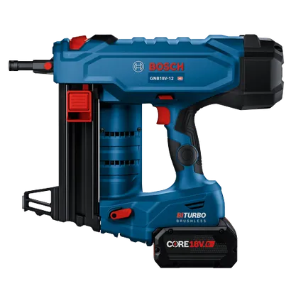 Bosch GNB18V-12 HD Biturbo clavadora a batería con batería CORE18V 8Ah.