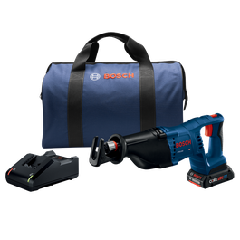Kit de sierra sable Bosch CRS180, cargador y bolsa de transporte.