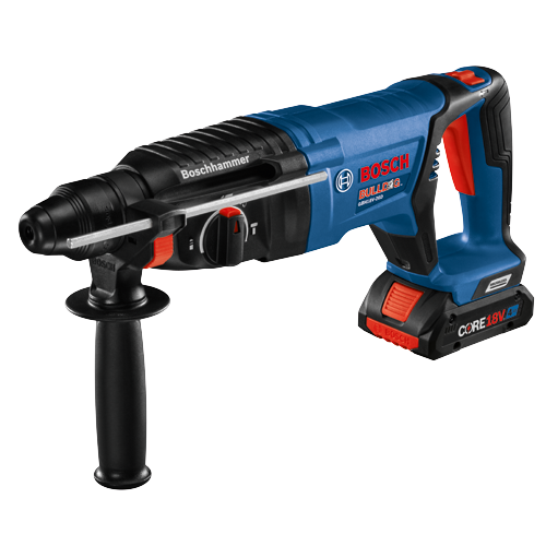 Bosch GBH18V-26D Martillo rotativo Bulldog, con batería CORE18V.