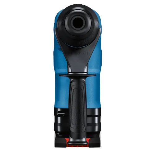 Taladro percutor eléctrico Bosch, en color azul y negro, con el logotipo de Bosch en el lateral.