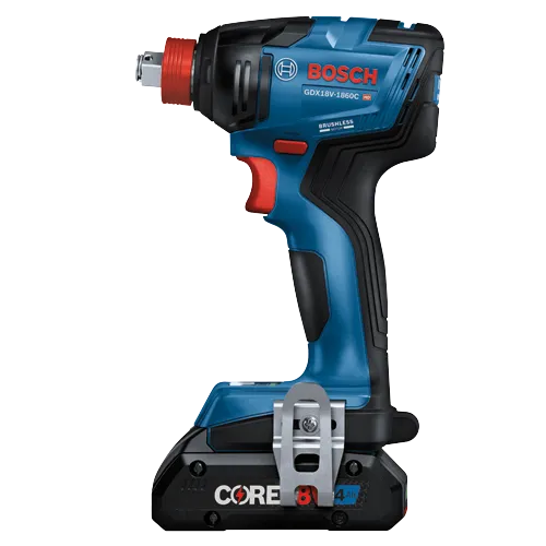 Bosch GDX18V-1860C HD atornillador de impacto sin escobillas, batería CORE18V 4.0Ah.