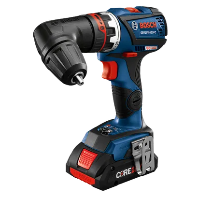 Taladro atornillador a batería Bosch GSR18V-535FC, con batería CORE 18.