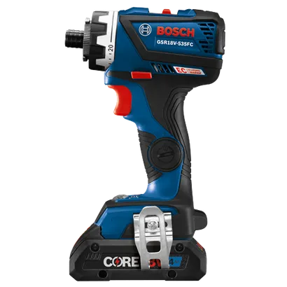 Bosch GSR18V-535FC taladro atornillador a batería con batería CORE 3.1 4Ah.